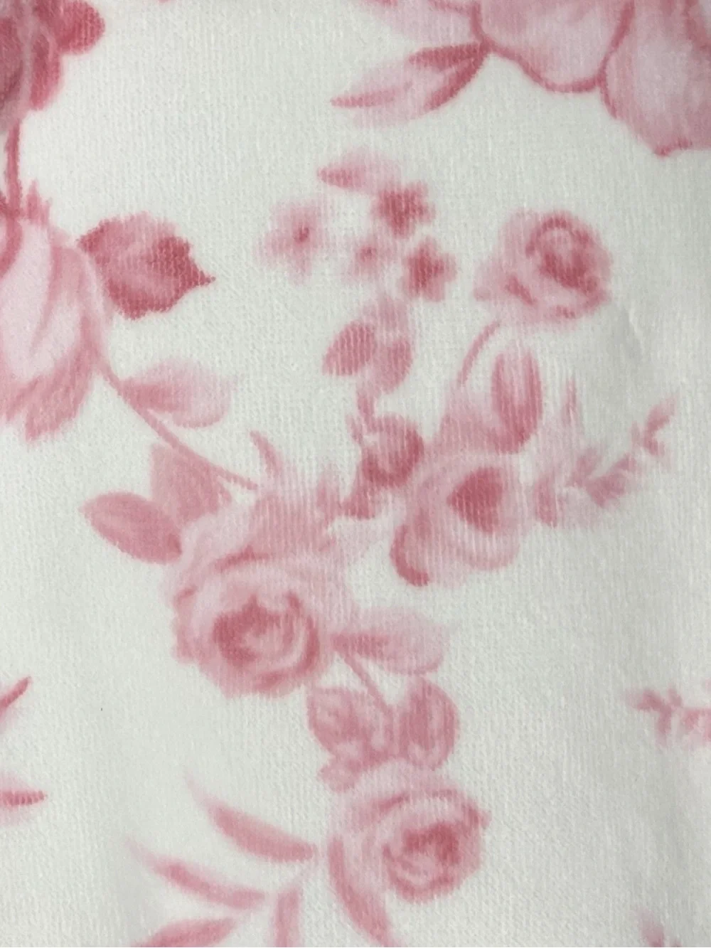 Caro Home Pink and White Floral Soft Cotton Bath Towels Set of 2